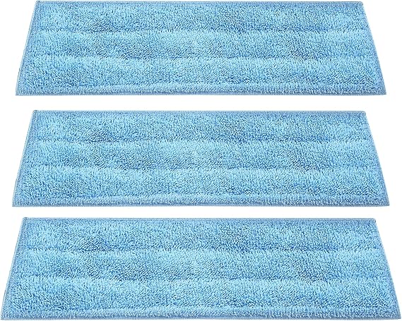 Microfiber Pads for Phueut CB-08C Steam Mop Cleaner, 3 Pack Steam Mop Pads for Steamer Floor Cleaning, Replacement Steam Mop Pads Accessories for