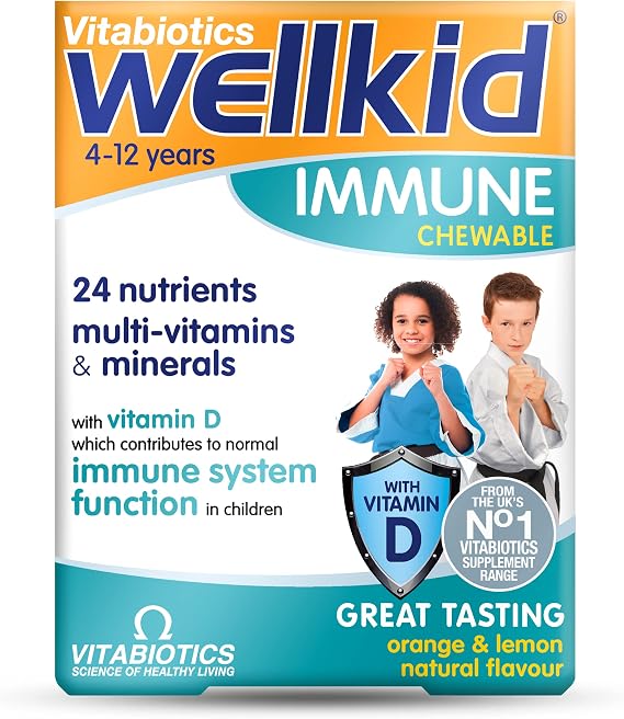 Vitabiotics Wellkid Immune Chewable 30 Tablets