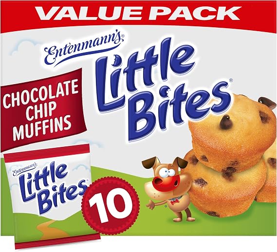 Entenmann's Little Bites Chocolate Chip Mini Muffins, 10 Pouches