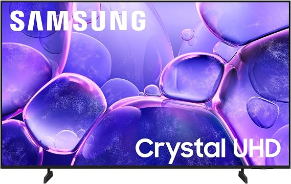 Samsung 43-Inch Class Crystal UHD U8000F 4K Smart TV (2025 Model) Endless Free Content, Processor, MetalStream Design, Knox Security, Alexa Built-in