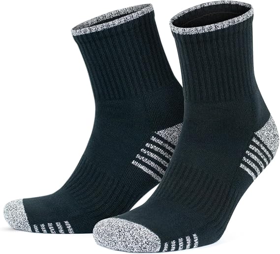 GoWith 2-Piece Combed Cotton Seamless Towel Ultra Soft Color Wick Sports Women's and Men's Socks, Running Golf Tennis Activity Socks 3502
