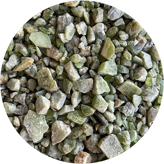 GAF TREASURES Small Rough Natural Stones, 0.15-1.25" Raw Crystals, Natural Rough Stones (Peridot, 0.25 Pound)