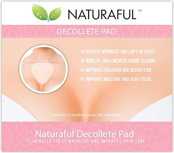 Chest Pads (1 Pack set of 2) - Anti-Wrinkle | Medical Grade Silicone