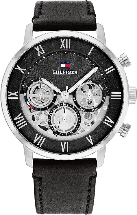Tommy Hilfiger Analogue Multifunction Quartz Watch for Men with Stainless Steel Bracelet