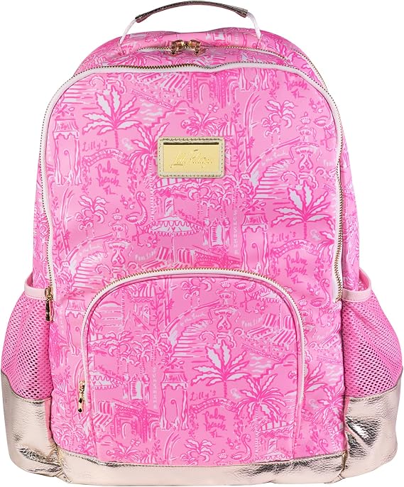 Lilly Pulitzer Large Backpack, Palm Beach Playground
