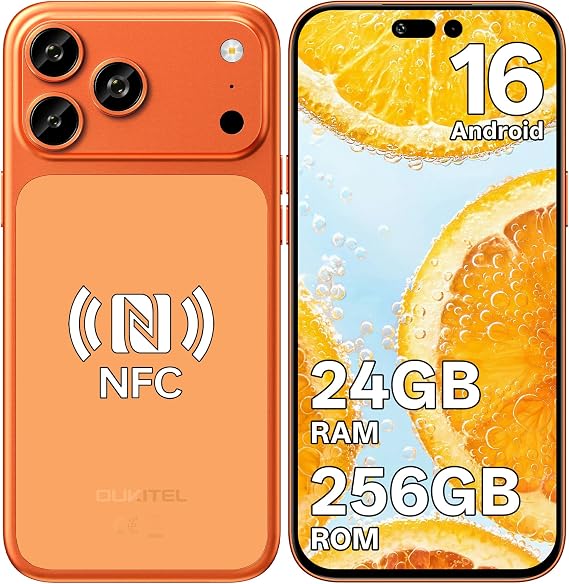 C17 PLUS Android 16 Mobile Phones, 6.9" 120Hz, 24GB+256GB/1TB Phone