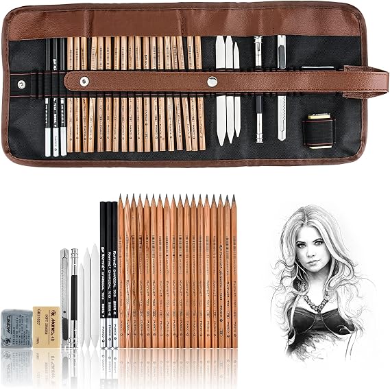 YunQiDeer Drawing Pencils Art Supplies for Beginners & Adults