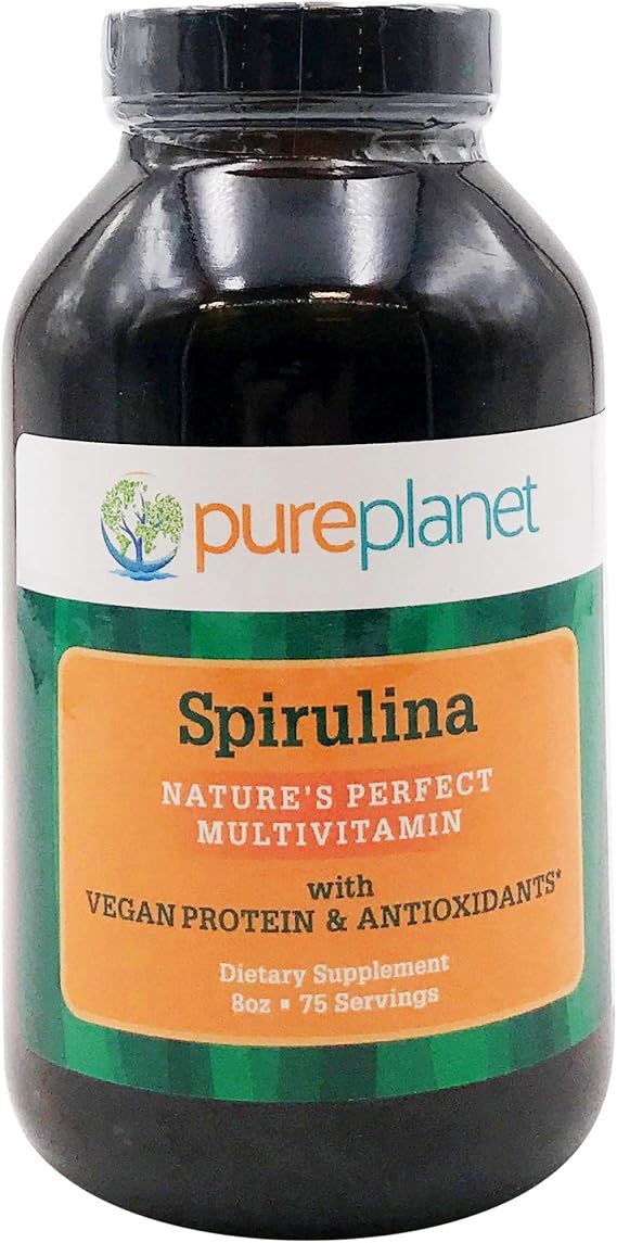 Pure Planet 100% Pure Spirulina Powder, 8 OZ