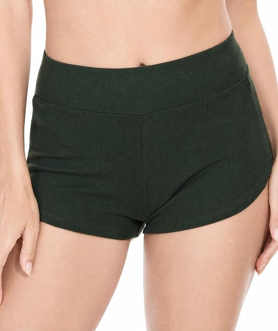 LazyCozy Bamboo Viscose Sleep Shorts for Women, Soft Dolphin Lounge Shorts
