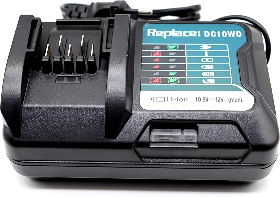 DC10WD DC10SB 10.8V 12V Charger, Compatible with Makita 12V Charger CXT BL1021B BL1016 BL1041B 197339-1 197406-2 BL1040 BL1040B BL1015B