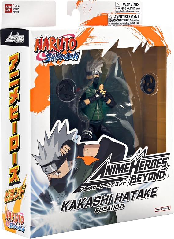 Bandai 16 Centimeter Kakashi Posing Figure and Accessories - Anime Heroes Beyond