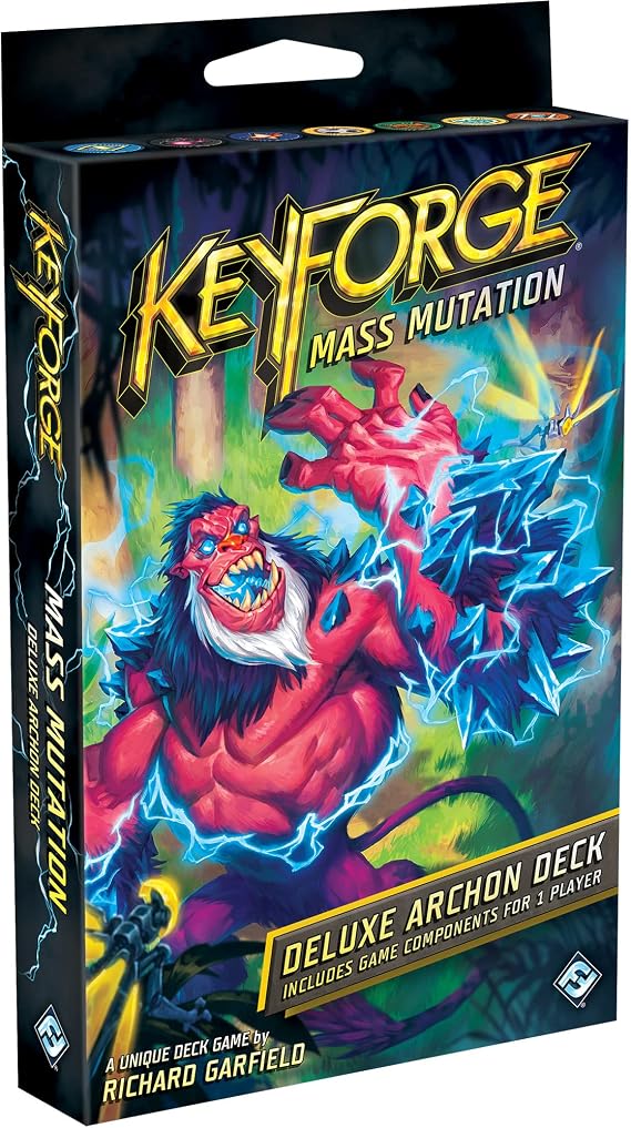 KeyForge Mass Mutation Deluxe Deck Expansion | Fast-Paced Card Game | Strategy Game for Adults and Teens | Ages 14+ | 2 Players | Average Playtime 45 Minutes | Made by Fantasy Flight Games