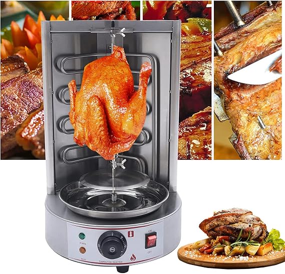 Multi-Function Rotisserie Oven, Multi-Function Roaster Multi Function Countertop Oven Bake Roast Broil Slow Cook Rotisserie Kebab Gyro, Vertical Countertop Oven with Adjustable Settings