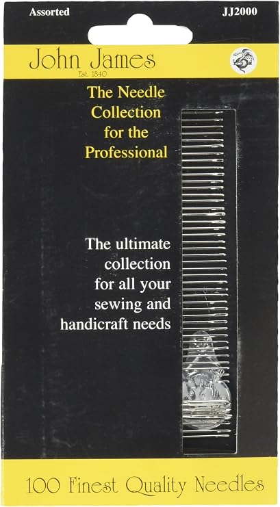 Colonial Needle John James Professional Needle Collection, Assorted 100/Pkg,Silver