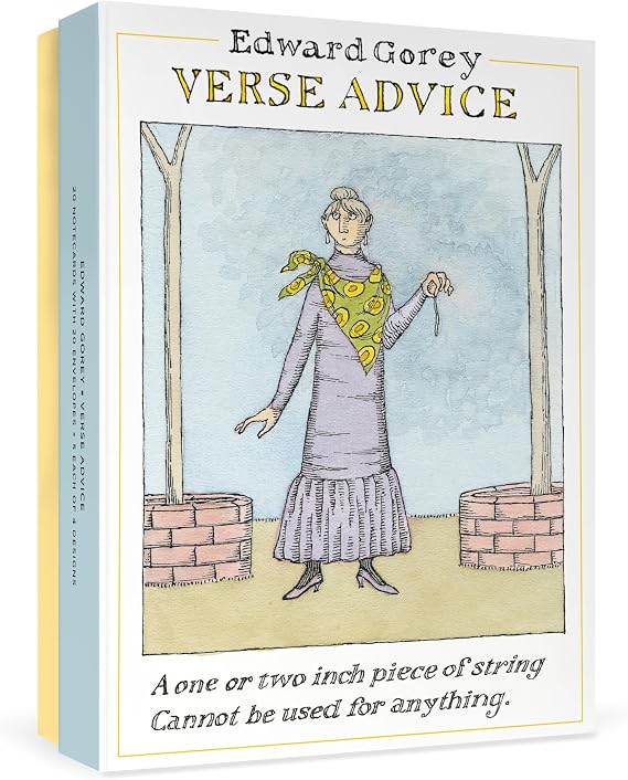 Pomegranate Edward Gorey: Verse Advice Boxed Notecard Assortment