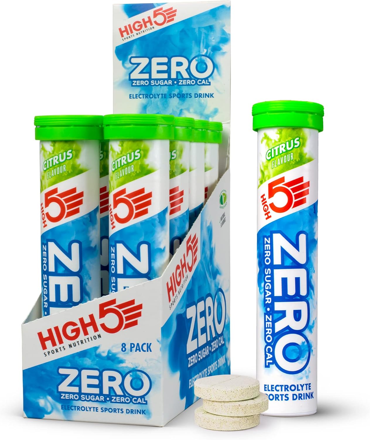 Zero Active Hydration Drink Tabs - 8 x 20 Tablet Tube, Citrus