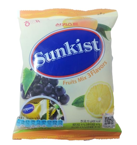 Haitai Sunkist Orange Grape Lemon 3 Flavors Korea Fruits Jam Candy