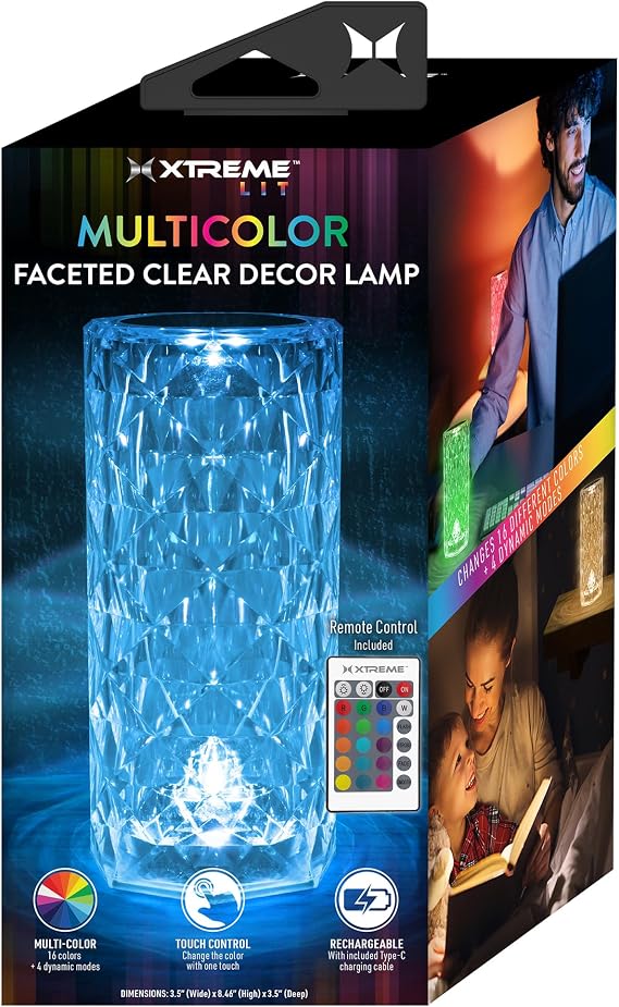 XTREME Desk Magic LED Multicolor Lamp Transform Your Space with Touch Control 16 Colors and 4 Dynamic Modes, Remote Control