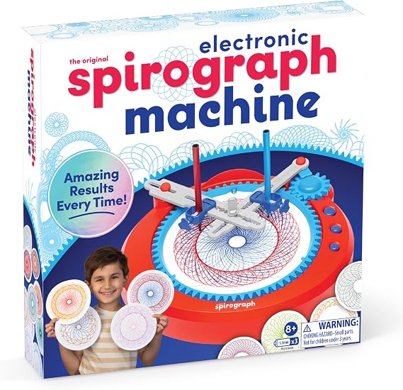 Spirograph Electronic Spirograph Machine | Easy to Use Automatic Drawing Fun! | Create Millions of Amazing Unique Patterns | Creative Arts & Crafts Activity | for Ages 8+