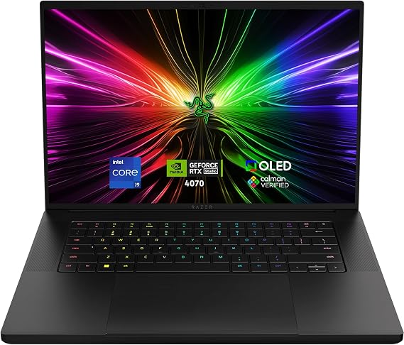 Razer Blade 16 Gaming Laptop: NVIDIA GeForce RTX 4070 - Intel Core i9-14900HX 14th Gen CPU - 16" OLED QHD+ 240Hz Display - 16GB RAM - 1TB SSD - Windows 11 - Chroma RGB - Snap Tap