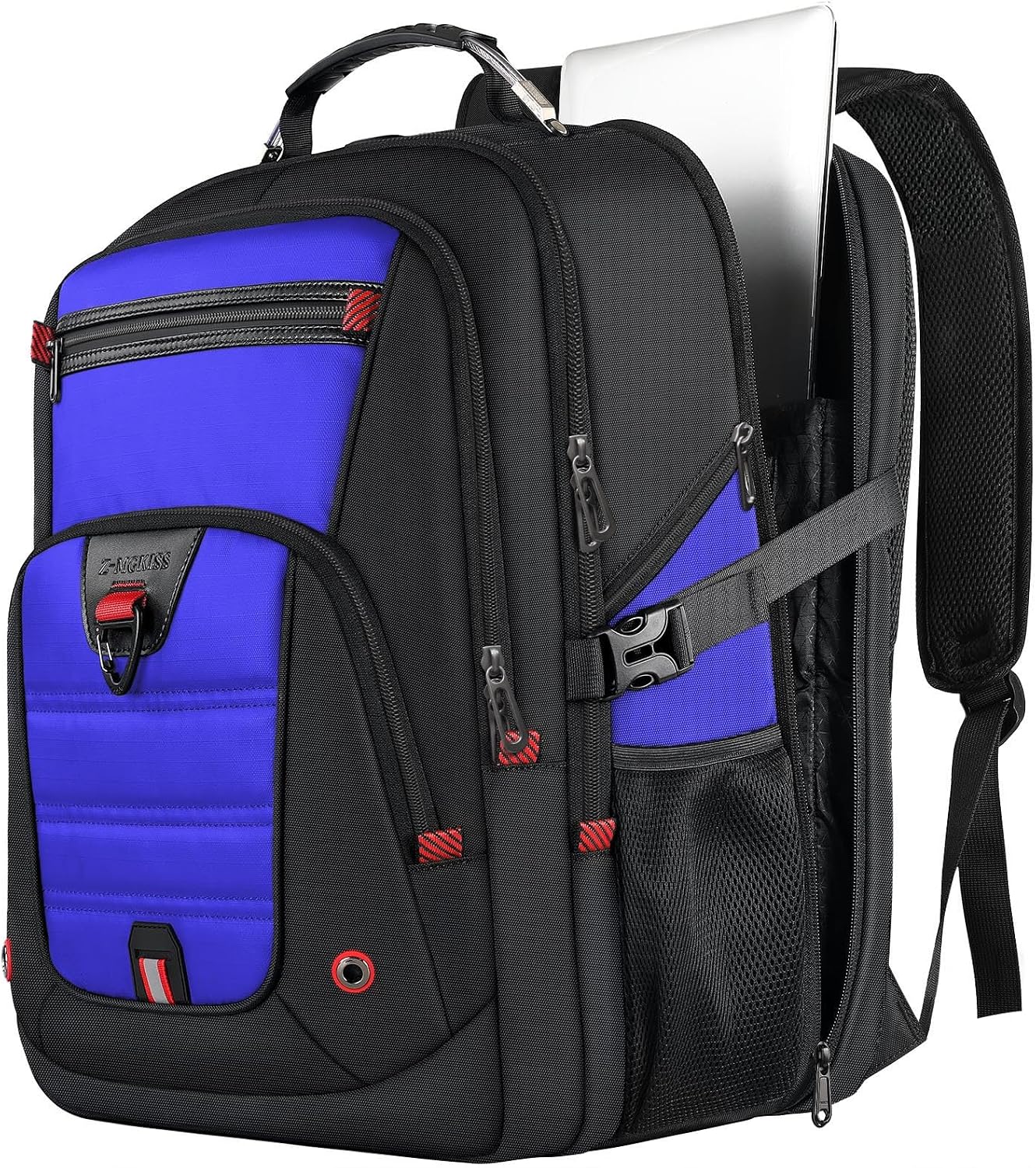 Z-MGKISS Extra Large Gaming Backpack, 18.4-19" Laptop Compartment, TSA-Approved Carry-On, College Business Travel Daypack for Men (Blue)