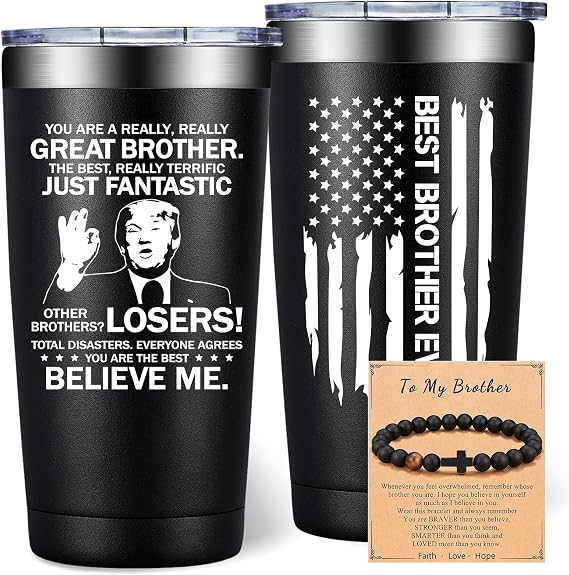 Brother Gifts - Christmas Gift for Brothers Adult - 20oz Tumbler