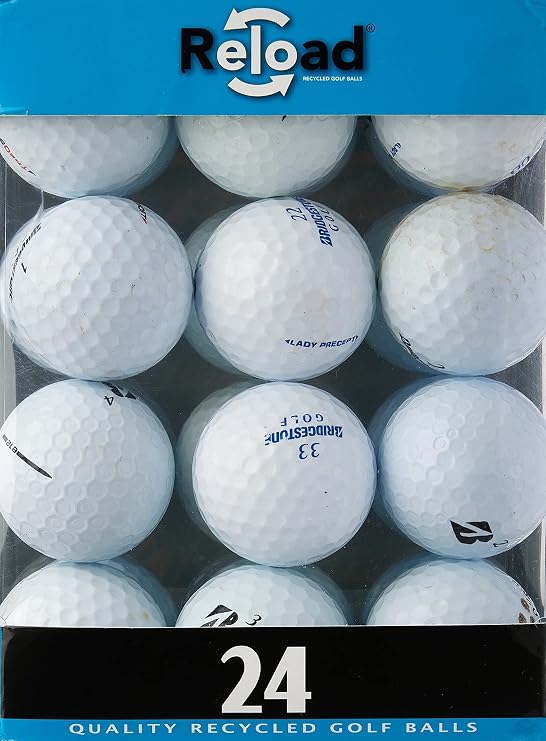 Reload Recycled Golf Balls (24-Pack) of Bridgestone Golf Balls, White