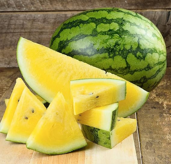 Seeds Yellow Doll Watermelon Heirloom Fruit Non GMO