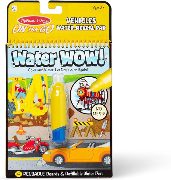 Melissa & Doug, Pen Water Wow Vehicles