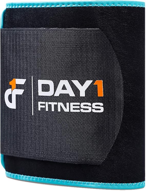 Day 1 Fitness Premium Durable Waist Trimmer Belt for Weight Loss, Abdominal Training - 5 Size Options, Small to XXL - Unisex