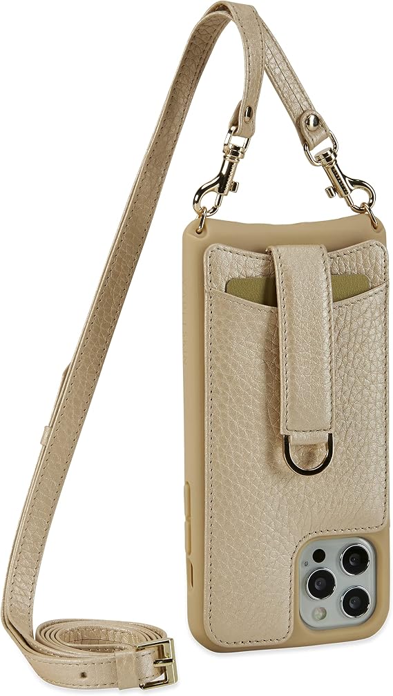 Vaultskin Victoria Leather Wallet Case for iPhone, Crossbody
