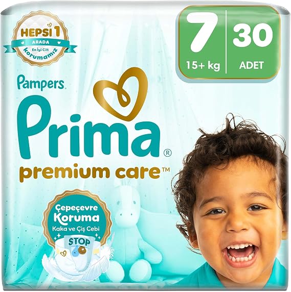 Prima Bebek Bezi Premium Care 7 Numara 30 Adet Ekonomik Paket