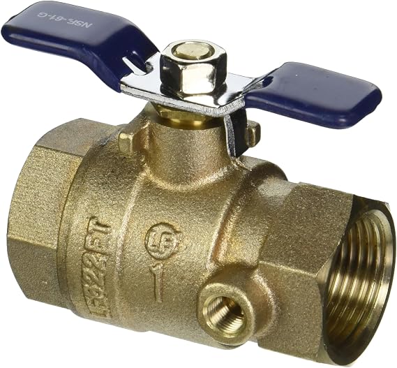 Febco 781-054LL 1" Ball Valve Full Port Thread x Thread with Tapped Side