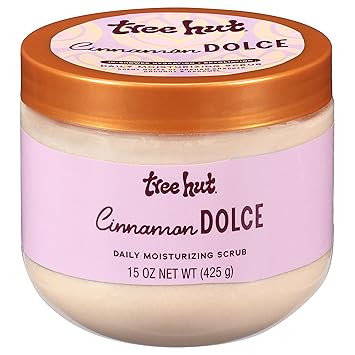 Tree Hut Cinnamon Dolce Daily Moisturizing Scrub, Whipped Foamy Exfoliating Body Scrub, Hydrating & Moisturizing Formula for Soft, Radiant Skin, 15 oz