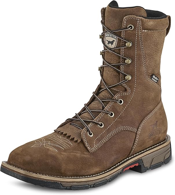 Irish Setter, Marshall, Mens, 9", Waterproof, Steel Safety Toe, Work Boot