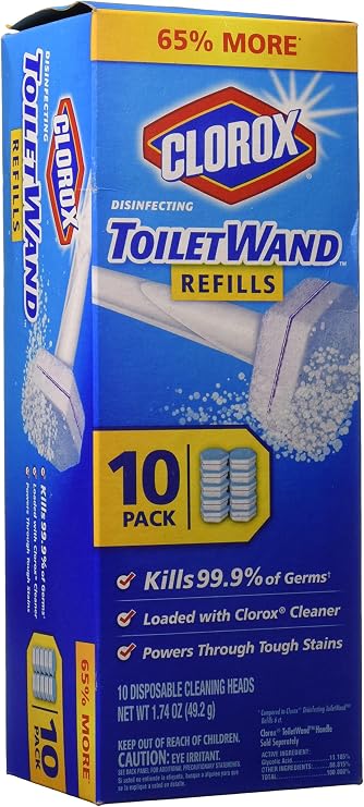 Clorox Toilet Wand Refill, 10 Count