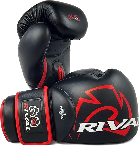 RIVAL RS4 Aero 2.0 Sparring Boxing Gloves Black Training Premium Fight Sparring (12oz)