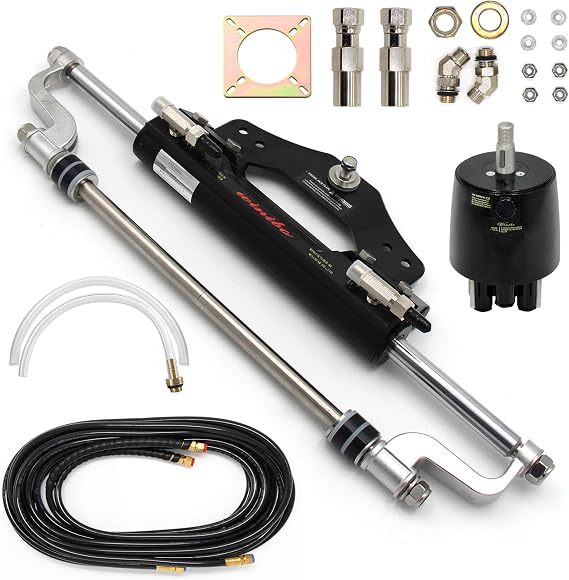 300HP Outboard Hydraulic Steering Kit with Two-Way Lock (ZA0350V2)