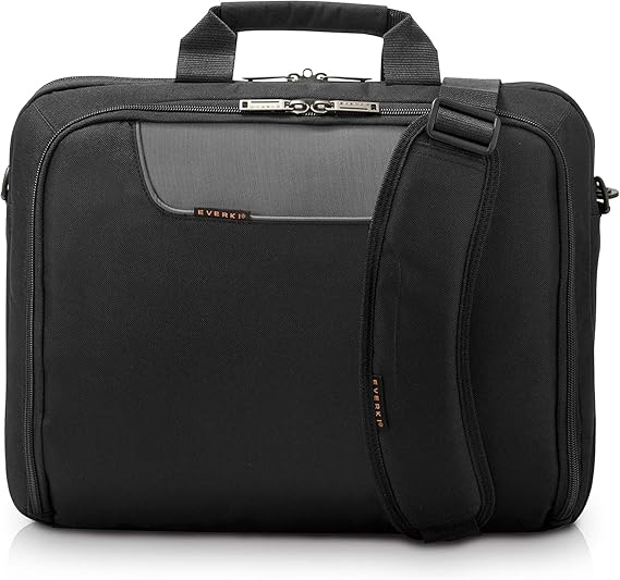 EVERKI Advance Laptop Briefcase 17.3 Inch - Business Briefcase for Men & Women, Ideal Lap Top Computer Bag for Travel, Heavy Duty Laptop Bag, Mens Lap Top Messenger Carrying Case, (EKB407NCH17) Black
