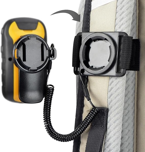 Backpack Tether for Garmin Handheld GPS Devices, Hiking Backpack Mount Accessory for Garmin inReach eTrex GPSMAP Oregon Alpha Rino Devices - Great for Hiking & Hands-Free