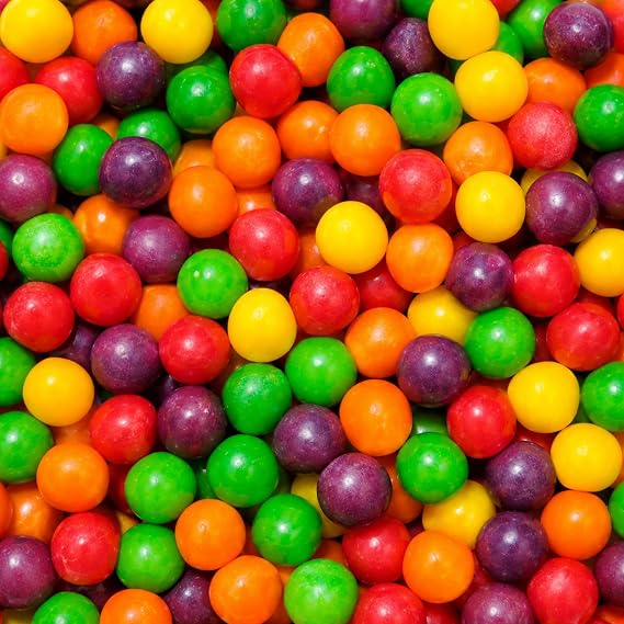 Assorted Sour Balls Candy - Soft Chewy Tangy Fruit Sours - Bulk Candy Value Pack - 2 Pound (32 Ounces) by CandyKorner