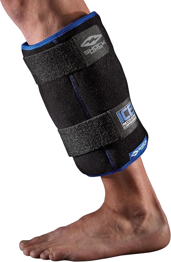 Shock Doctor Ice Recovery Compression Wrap (Pack of 3), Black, One Size