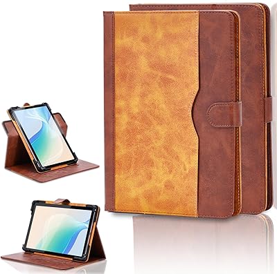 Case for Bigme B1051C 10.3-Inch eReader Case 360 Degree Rotation Multi-Viewing Angels PU Leather Stand Folio Cover Brown