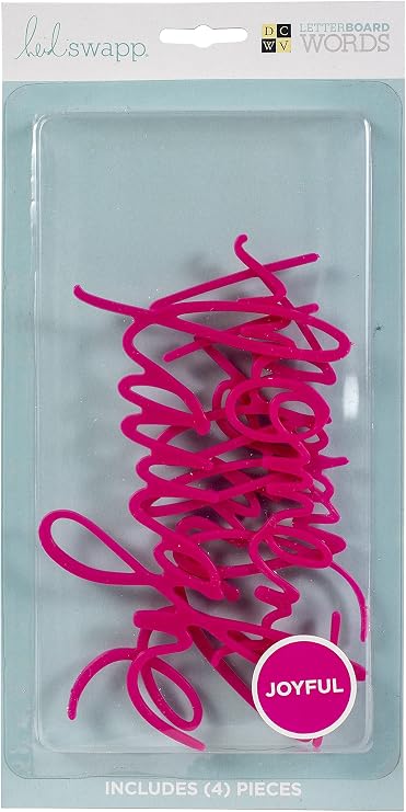 Die Cuts with A View Word Pack Heidi Swapp-Pink-Joyful (4 pcs) 615092