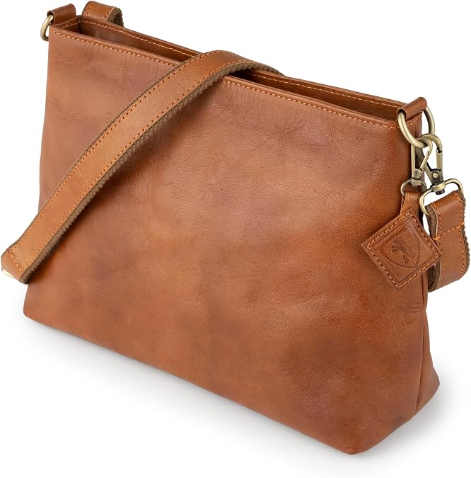 BERLINER BAGS Full Grain Leather Crossbody Purses For Women Marbella M