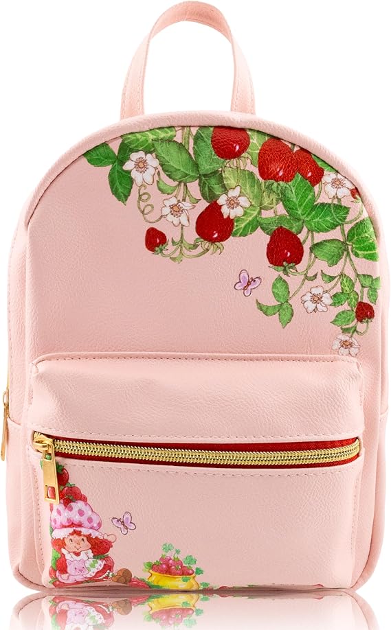 Fast Forward Strawberry Shortcake Mini Backpack Purse for Women and Girls