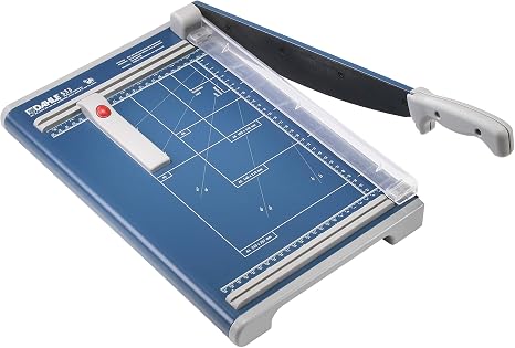 Dahle 533 Professional Guillotine Trimmer, 13-3/8" Cut Length, 15 Sheet Capacity, Self-Sharpening, Manual Clamp, German Engineered Cutter