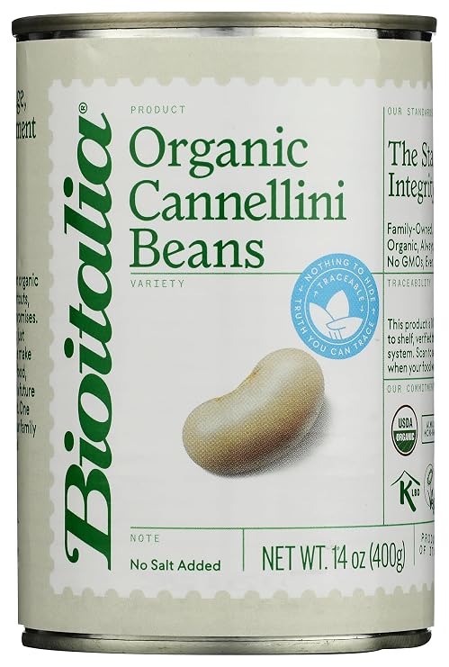 Bioitalia Organic Canned White Cannellini Beans, 14 OZ