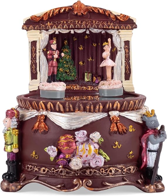 Elanze Designs Ballet Skating Pond Christmas Theatre Musical Carousel Plays Nutcracker Suite