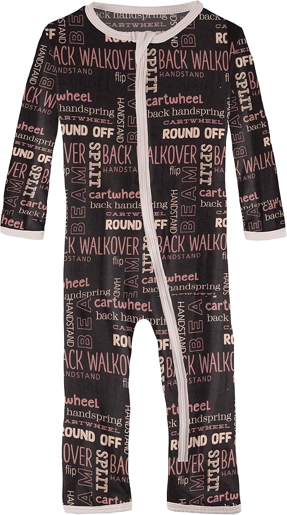 KicKee Print Coverall with Zipper, Super Soft Baby Clothes, Baby and Kid One Piece Sleepwear